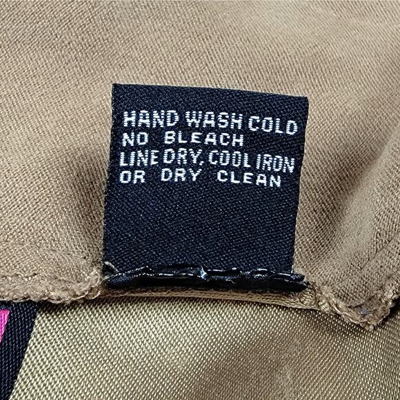 Y2K vintage beige faux suede low rise maxi skirt juniors size 5 western boho - Picture 7 of 9